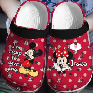 Mickey And Minnie LoveClogs-Shoes 3D Clog Shoes