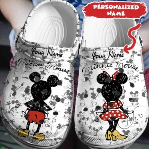 Crafted for Disney Enthusiasts Personalized Mickey MinnieClogs-Shoes 3D Clog Shoes
