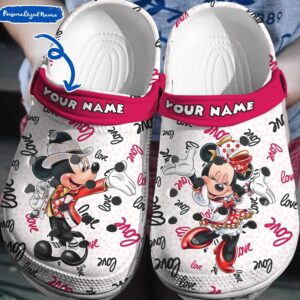 Personalized Mickey Minnie LoveClogs-Shoes 3D Clog Shoes