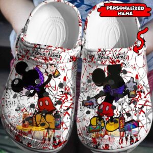 Personalized Mickey And Minnie MouseClogs-Shoes 3D Clog Shoes