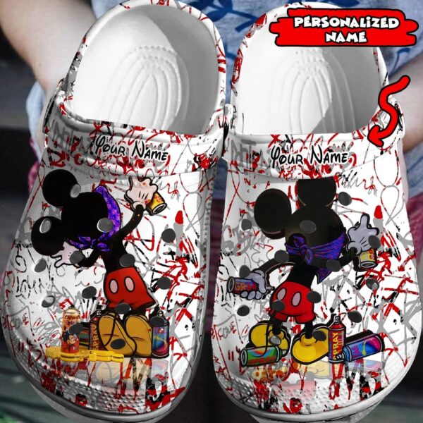 Personalized Mickey And Minnie MouseClogs-Shoes 3D Clog Shoes