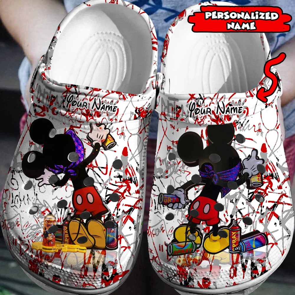Personalized Mickey And Minnie MouseClogs-Shoes 3D Clog Shoes Personalized Mickey And Minnie MouseClogs-Shoes 3D Clog Shoes