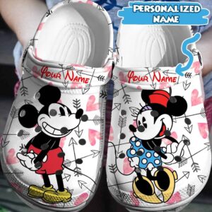 Elevate Your Disney Look Personalized Mickey MinnieClogs-Shoes 3D Clog Shoes