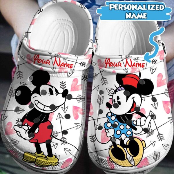 Elevate Your Disney Look Personalized Mickey MinnieClogs-Shoes 3D Clog Shoes