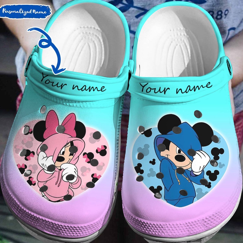 Unleash Your Disney Side Personalized Mickey MinnieClogs-Shoes 3D Clog Shoes Unleash Your Disney Side Personalized Mickey MinnieClogs-Shoes 3D Clog Shoes