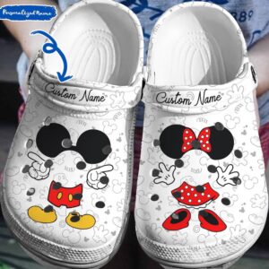Step into the World of Disney Personalized Mickey MinnieClogs-Shoes 3D Clog Shoes