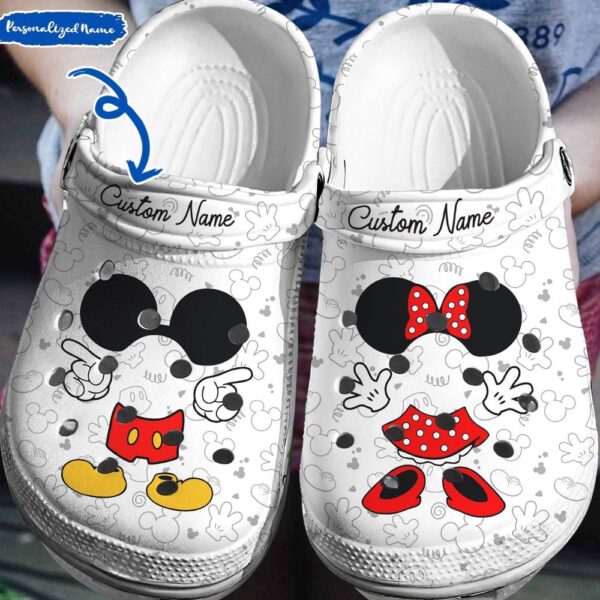 Step into the World of Disney Personalized Mickey MinnieClogs-Shoes 3D Clog Shoes