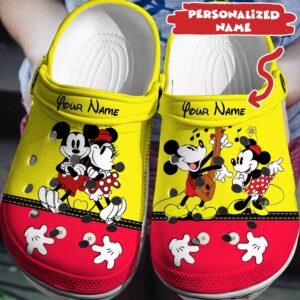 Step into Personalized Disney Joy Mickey MinnieClogs-Shoes 3D Clog Shoes