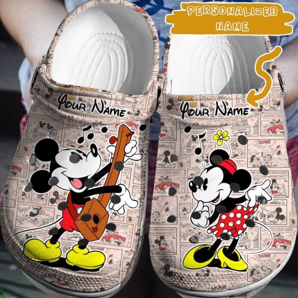 Your NameYour Disney Story Personalized Mickey MinnieClogs-Shoes 3D Clog Shoes