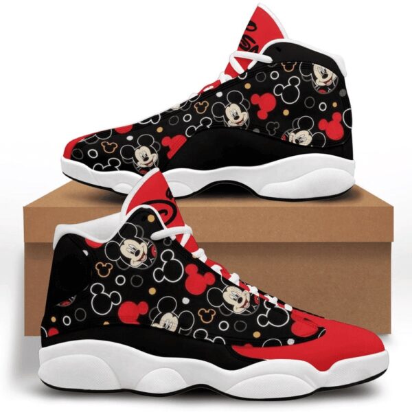 The Funny Cute Mickey Mouse Big Mickey Fan Gift Sneaker Air Jordan 13 Sneaker Shoes