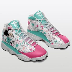 Nurse Mickey Mouse Disney Retro Air Jordan 13 Sneaker Shoes