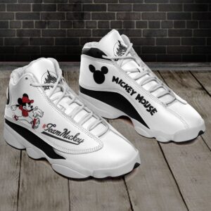 Baseball Pitcher Team Mickey, Mickey House Air Jordan 13 Sneaker Shoes