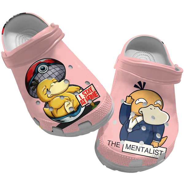 Pokemon Psyduck Print Clogs Pokemon Psyduck Print Clogs