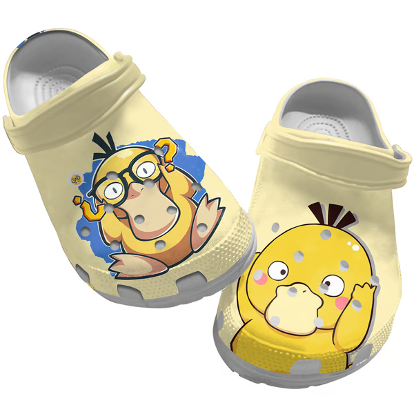 Chubby Pokemon Psyduck Anime Clogs Chubby Pokemon Psyduck Anime Clogs