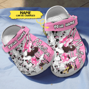 So Sweet Minnie Mouse Magical Custom Name Clogs