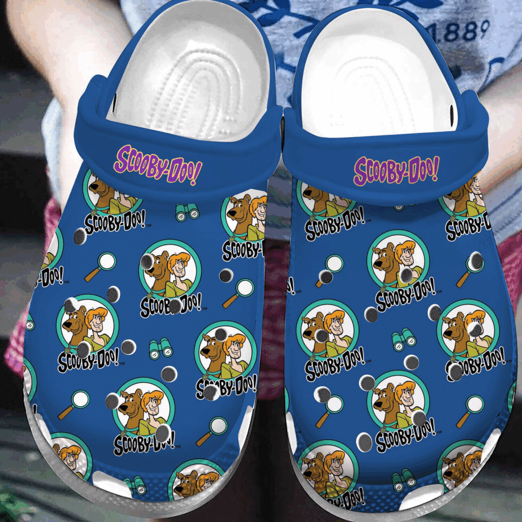 Funny Scooby Doo Cartoon Navy Classic Clogs, Perfect For Outdoor Activity! Funny Scooby Doo Cartoon Navy Classic Clogs, Perfect For Outdoor Activity!