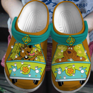 Funny Scooby-Doo Cartoon Brown Clogs For Kids & Adults