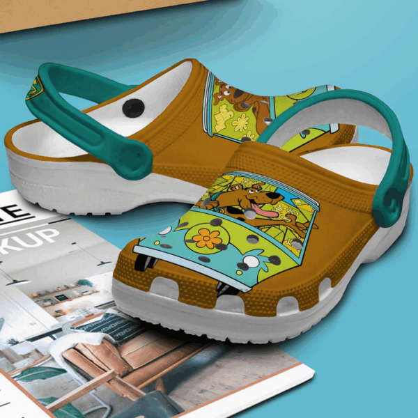Funny Scooby-Doo Cartoon Brown Clogs For Kids & Adults