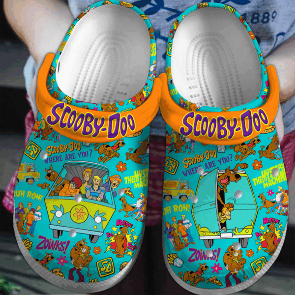 Colorful Design Scooby Doo Cartoon Clogs