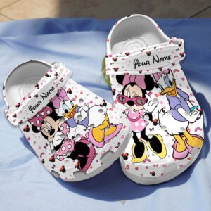 Cute Minnie Mouse And Daisy Duck Custom Name Clogs