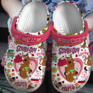 Lovely Scooby Doo Valentine’s Day Unisex Clogs, Perfect Gift For Couple