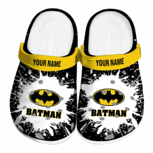 Custom Batman Movie Clogs for Kids and Adults - Personalized Superhero Footwear