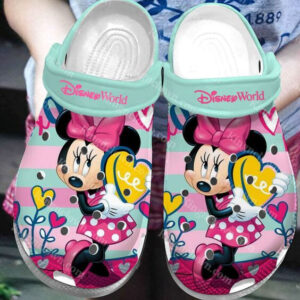Colorful Design Cute Minnie Mouse Classic Clogs
