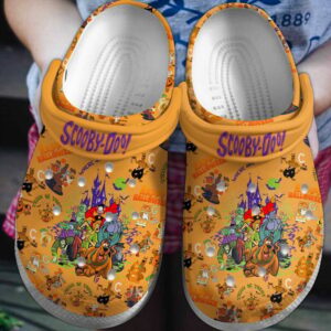Happy Halloween Scooby Doo Cartoon Clogs For Kids & Adults