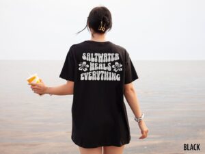 Saltwater Heals Everything Beach Shirt - Girls Trip Ocean Tshirt Y2K Summer Aesthetic