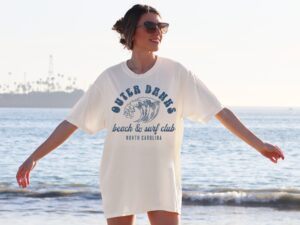Custom Outer Banks Surf Shirt: Summer Y2K Preppy Coconut Girl Style