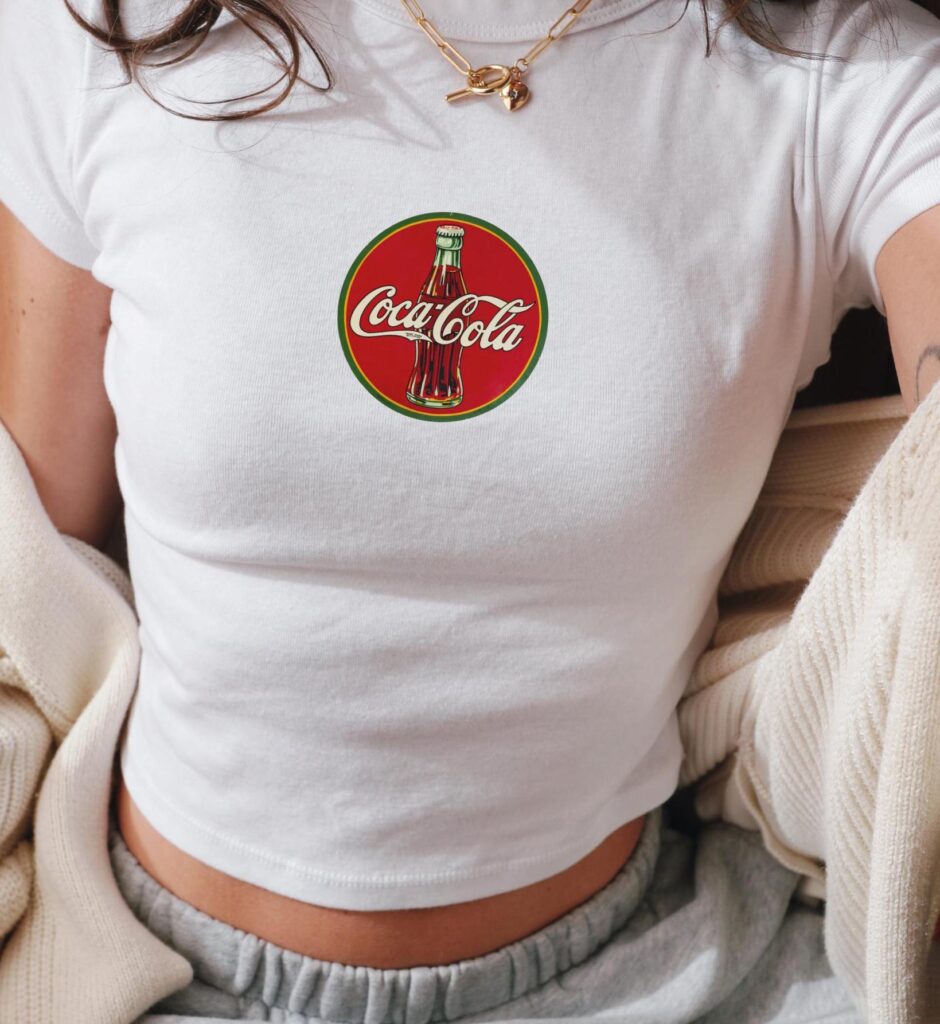 Vintage Cola Baby Tee: Retro Logo 90s Crop Top Y2K Graphic Tees Women s T-Shirt – Trendy Shirt for TikTok Vintage Cola Baby Tee: Retro Logo 90s Crop Top Y2K Graphic Tees Women s T-Shirt – Trendy Shirt for TikTok