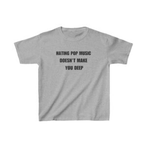 Vintage 90s Aesthetic Y2K Baby Tee: Trendy Hating Pop Music Shirt