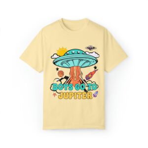 Boys Jupiter Alien T-Shirt: Funny UFO Graphic Tee for Y2K Teens – Retro Space Crewneck