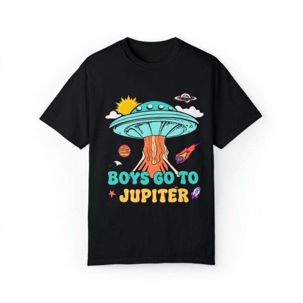 Boys Jupiter Alien T-Shirt: Funny UFO Graphic Tee for Y2K Teens – Retro Space Crewneck