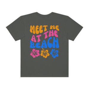 Retro Beachy Surf VSCO Girl Oversized Tee with Coconut Girl Design - Y2K Preppy Shirt for Teens 3