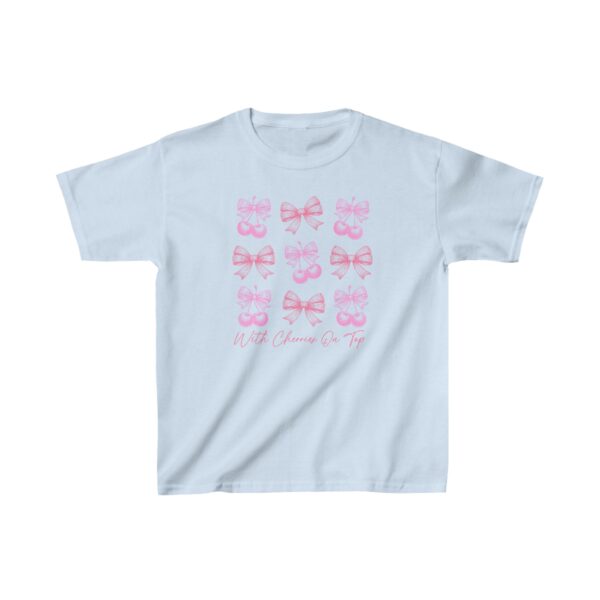 90s Aesthetic Coquette Baby Tee with Cherries Graphic Y2K Crop Top for Girls