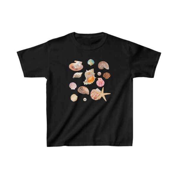 Sea Shell Vintage Collage Women s Baby Tee: Cute Y2K 90s Crop Top Coastal Grandma Aesthetic Shirt