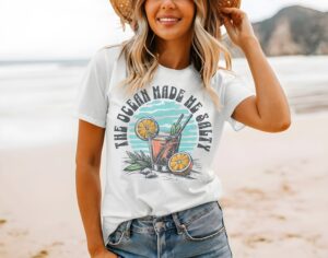Coconut Girl Aesthetic Beach Shirt – Trendy Y2K Vacation Tee for Girls Trip