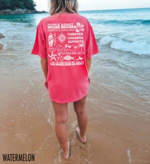 Retro Beach Shirt: Y2K Aesthetic Surf Tee for Summer – Coconut Girl Surfing Tshirt