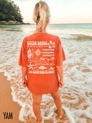 Retro Beach Shirt: Y2K Aesthetic Surf Tee for Summer - Coconut Girl Surfing Tshirt