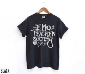 Vintage Emo Teacher Graphic Tee Comfort Colors Goth 90s Y2K Alt Shirt