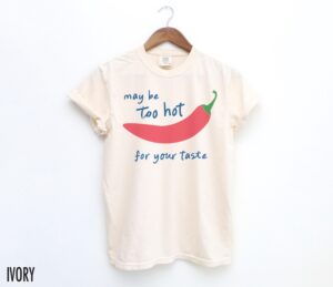 Spicy Chili Pepper TShirt: Retro Graphic Tee for Women – Y2K Aesthetic Funny Food Humor Shirt