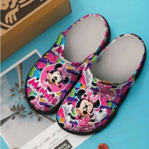 Lovely Minnie Mouse ColorfulClogs-Shoes Clogband Clog Comfortable Water Shoes - AOP Clog