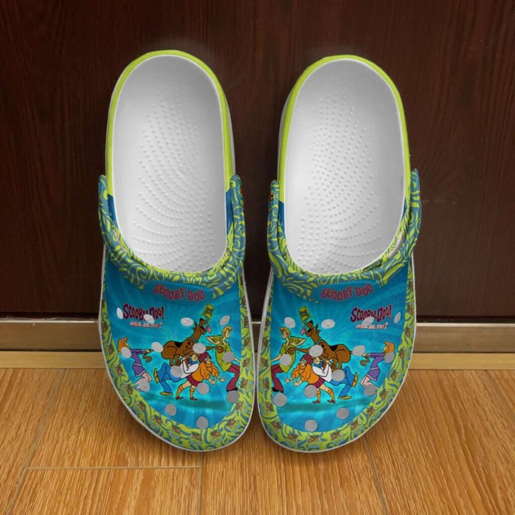 Scooby Doo Patterns Blue Green Disney Graphic Cartoon Unisex Clogs Clogs Clogband Shoes Scooby Doo Patterns Blue Green Disney Graphic Cartoon Unisex Clogs Clogs Clogband Shoes