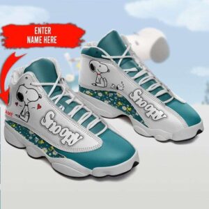 Custom Name Snoopy Jordan 13 Sneakers  Gift for Men Women Shoes For Men Women