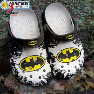 Batman Paint Splashes Clogs - DC Superhero Themed Shoes