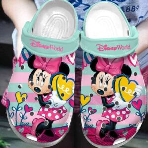 Colorful Design Cute Minnie Mouse Classic Clogs