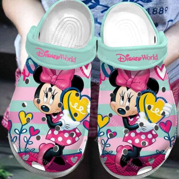 Colorful Design Cute Minnie Mouse Classic Clogs