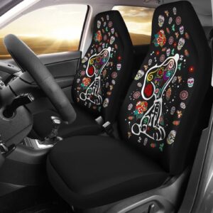 Vibrant Snoopy Car Seat Cover with Colourful Pattern – Protect Your Seats in Style!