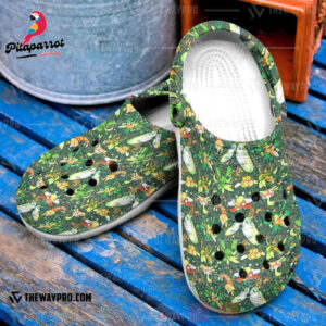 Croc Shoes - Clog Shoes Anime Pokemon Bug Seamless Inspired